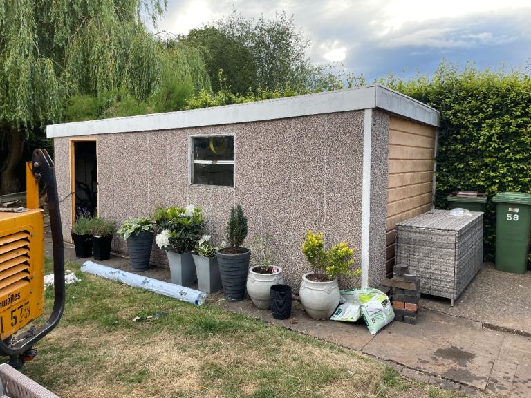 Concrete garage