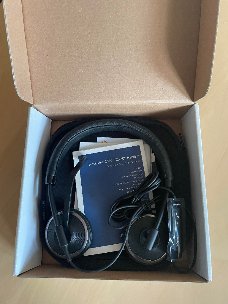 BRAND NEW USB PC HEADSET - Plantronics C520-M Binaural (Working From Home Office RRP £90)