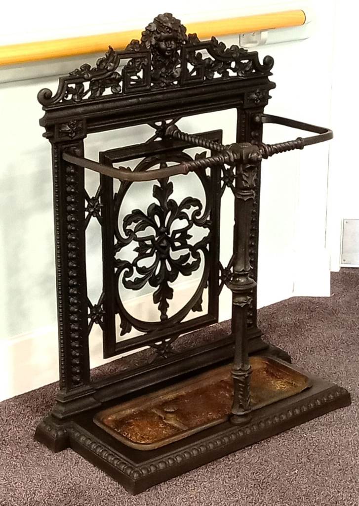 Aesthetic Movement Victorian 1868-83 Cast Iron umbrella walking stick Hall Stand. 