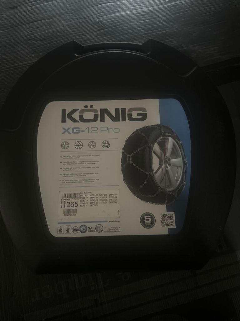 Konig XG-12 Pro AUTOMATIC TENSIONING SNOW CHAINS FOR SUVS AND VANS