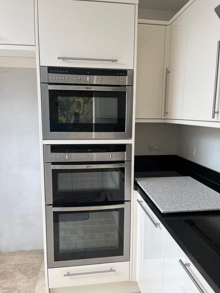 Neff double oven and microwave