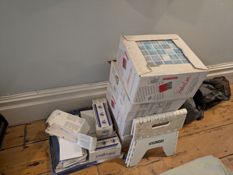 FREE boxes of tiles