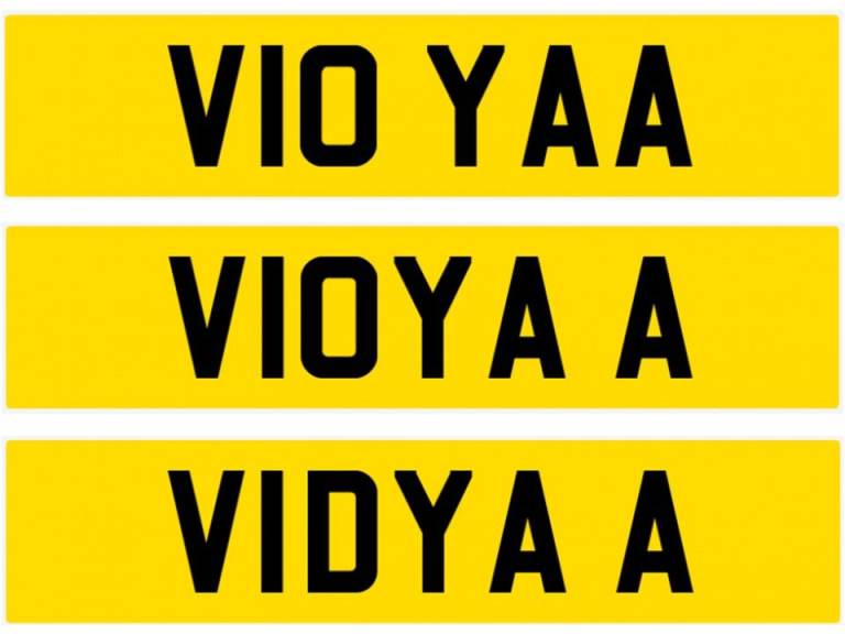 V10 YAA - Private / Cherished Number on Retention Certificate, never been on car VIDYA