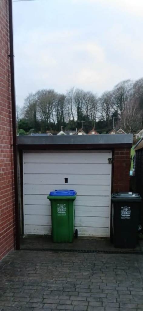 White Garage Gate