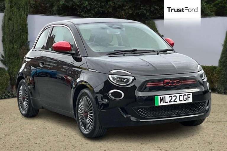 2022 Fiat 500e 24kWh RED Hatchback 3dr Electric Auto**REAR CAMERA - FULLY ELECTRIC - SAT N Hatchb...