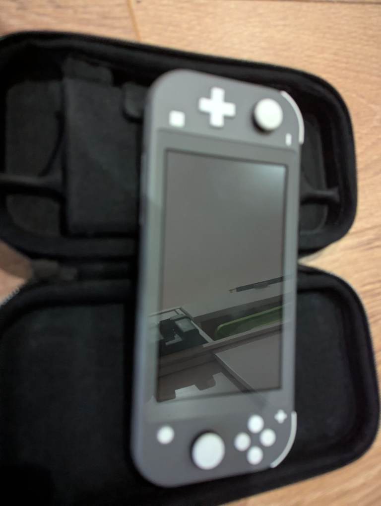Nintendo switch with case.