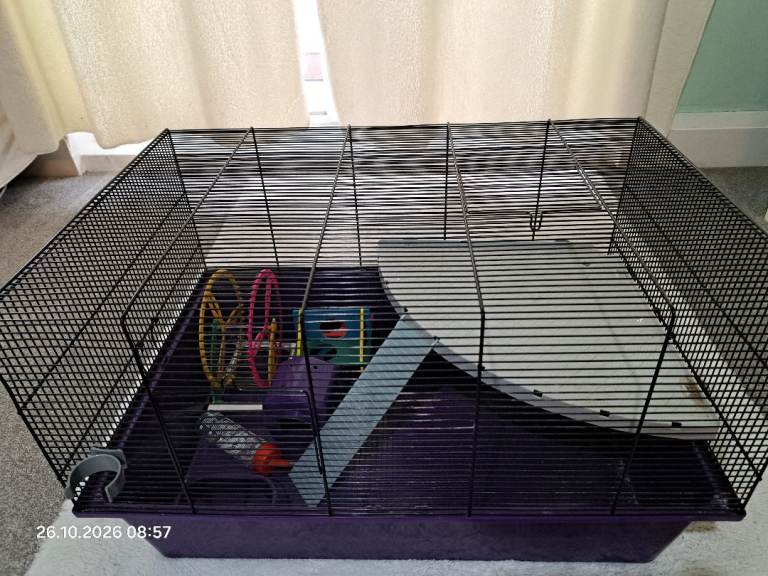 Free Large Hamster Cage with Accessories – Collection Only