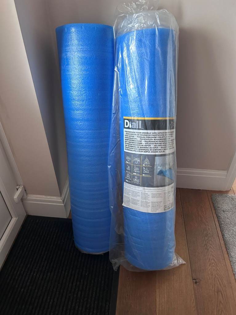 Polyethylene foam underlay with vapour barrier membrane x 2
