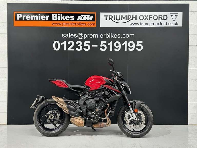 STUNNING LOW MILEAGE 2022/72 MV AGUSTA BRUTALE ROSSO MOTORCYCLE 