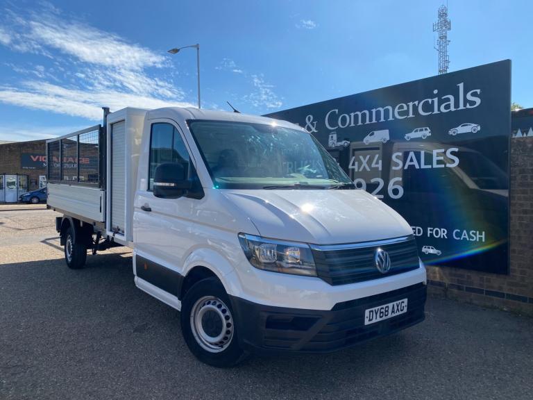 2018 Volkswagen Crafter CR35 2.0 TDI 140PS L3 LWB CAGED DROPSIDE PICK UP TRUCK 84K FSH 1 OWNER AC...