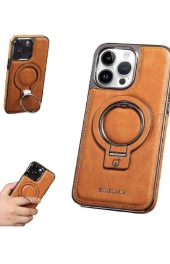 2x Luxury for iPhone 12 and 15 pro leather covers