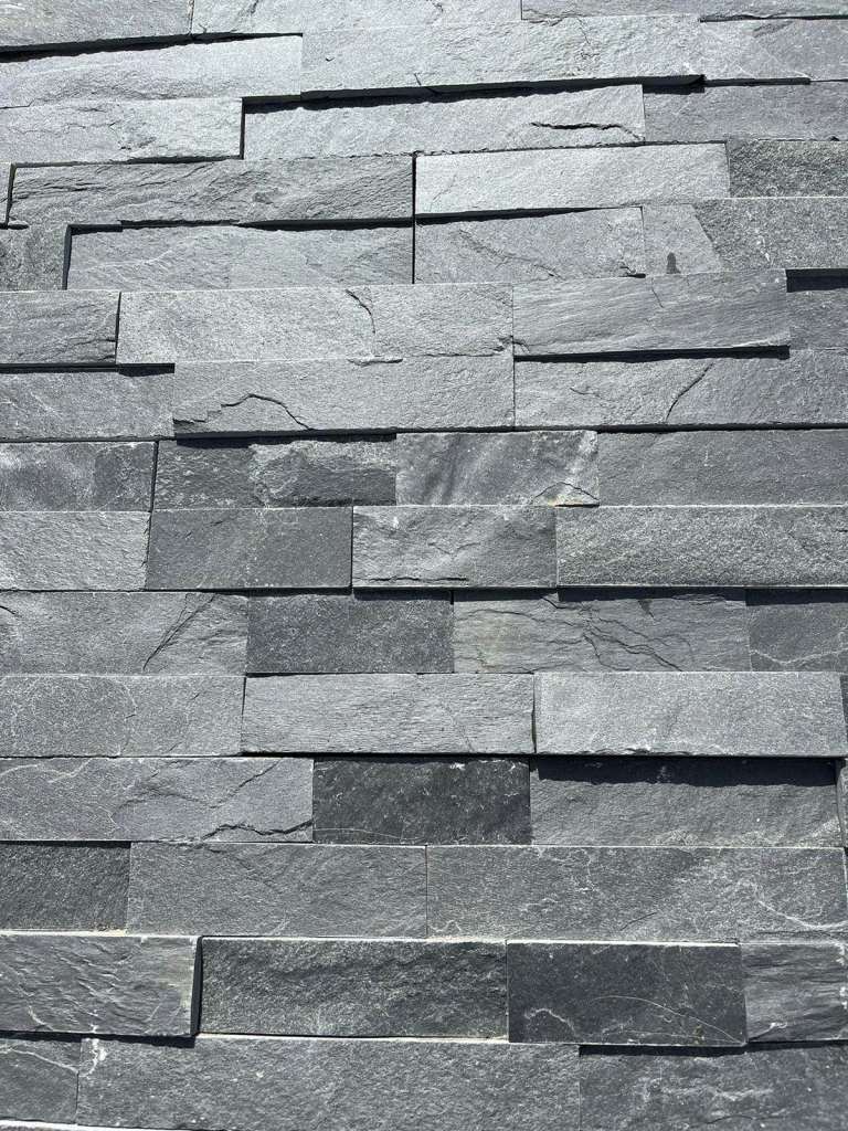  Black / Charcoal Split Face cladding tiles
