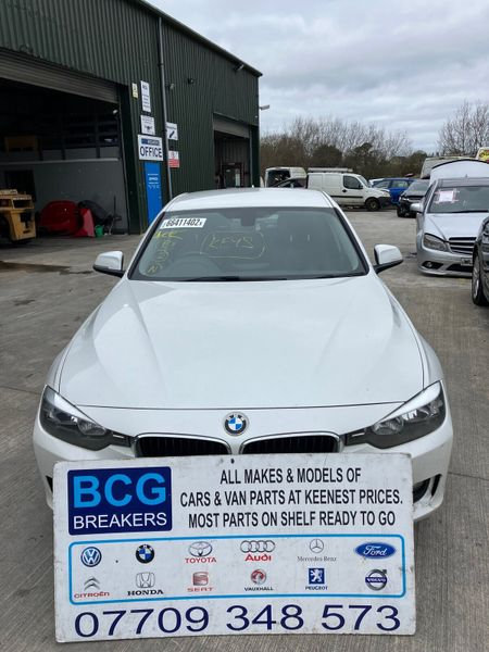 2014 bmw 318 f30 white parts breaking bcg 