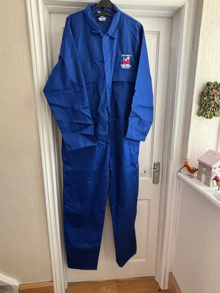 EURO WORK XXL Blue Overalls - New, Triumph South Wales Logo