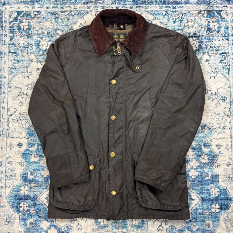 Barbour waxed bedale trench jacket 