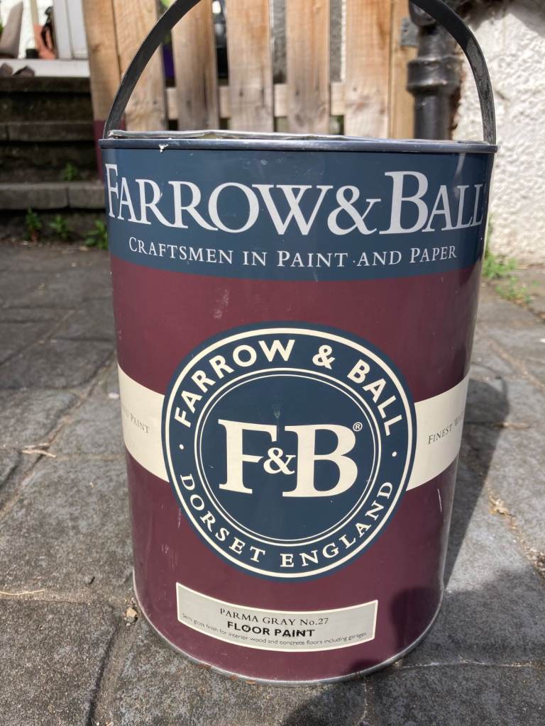 Farow & Ball Parma Gray No.27 Floor Paint – 5L - Full tin, opened today to inspect