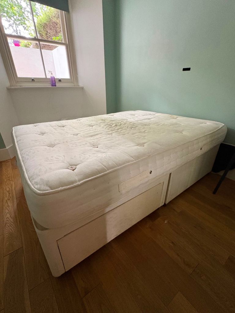 Free Double Bed with Mattress – Fair Condition