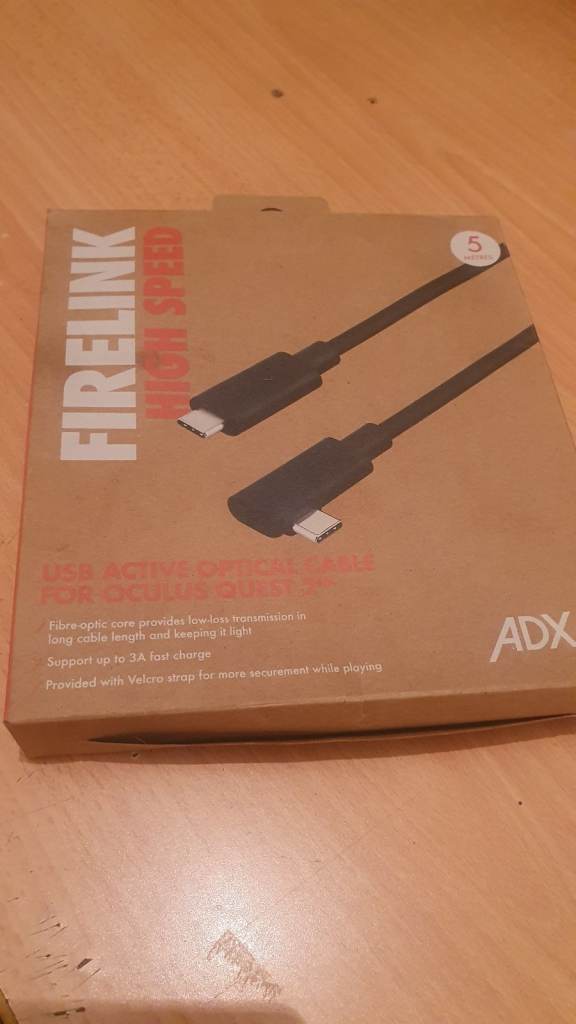 Firelink 5 Metre Right-Angled USB-C High Speed Optical Cable