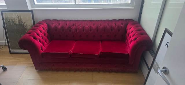Red Sofa – Good Condition, £50.00 for Sale in Islington, London 