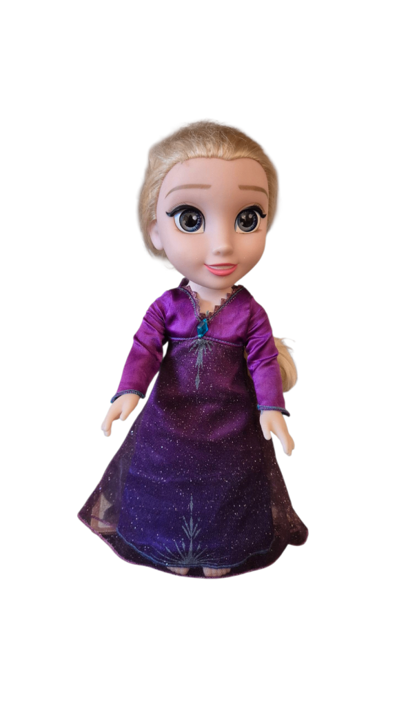 Singing and light up Elsa from frozen, will need 3 aaa batteries. Smoke and pet free home