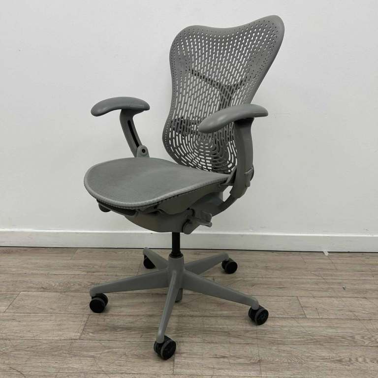 Herman Miller Mirra, Grey Mesh - 600 in stock - cambridge - london - Norfolk delivery