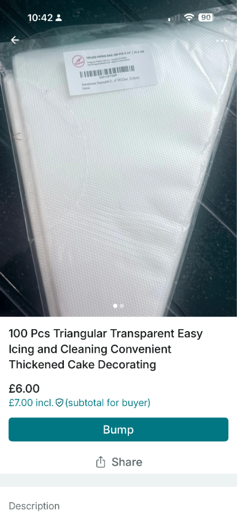 100 Pcs Triangular Transparent Easy Icing and Cleaning Convenient Thickened Cake Decorating