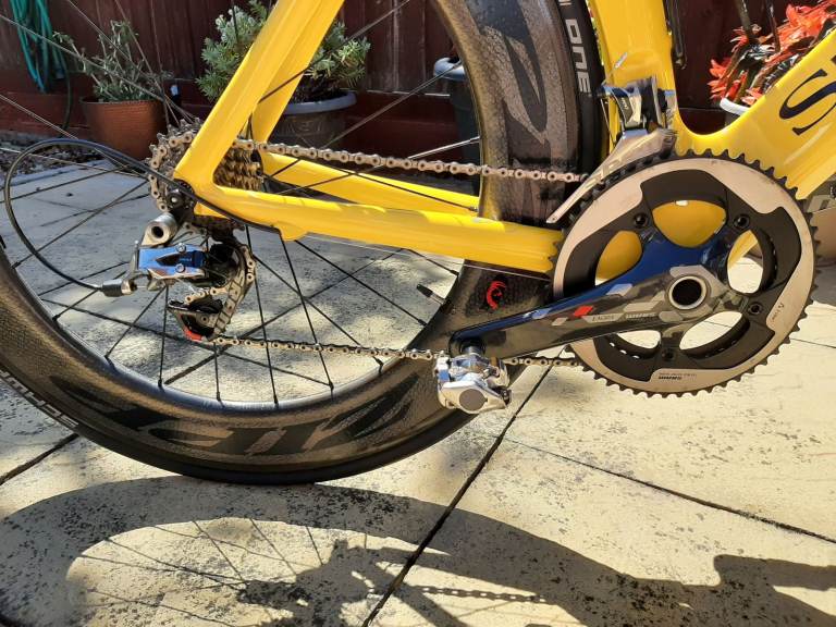 Storck Aero Road bike, custom sprayed with ZIPP 800 rims, see full description.