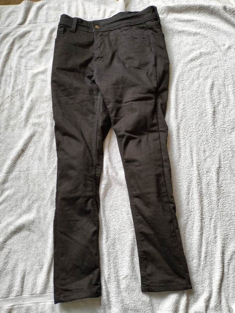 BGA Bikers Gear Australia Ladies motorcycle Kevlar stretch Jeans Size 10 30" W Short Leg 28"