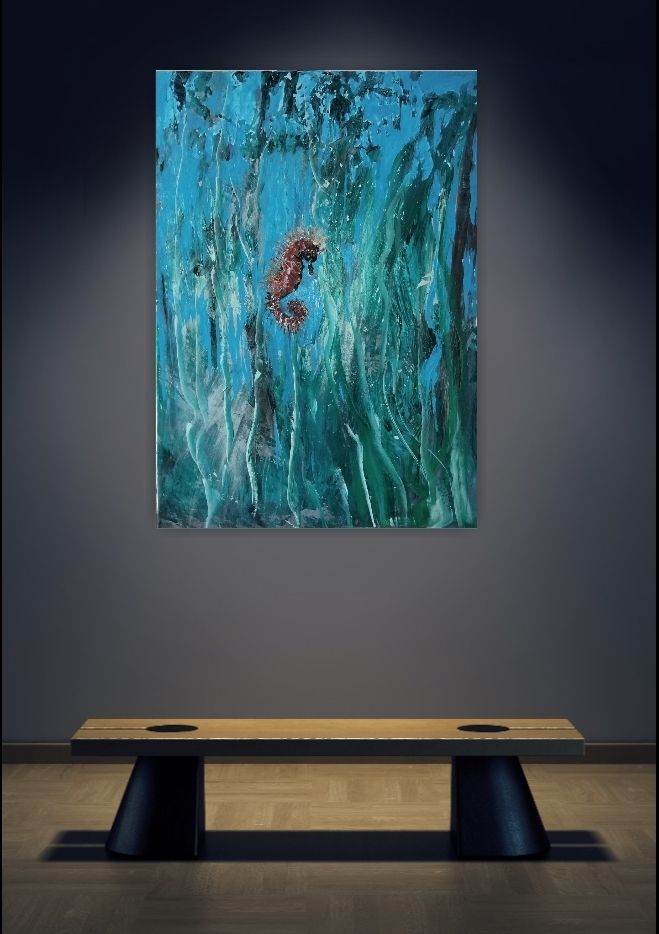 Seahorse...New painting on canvas