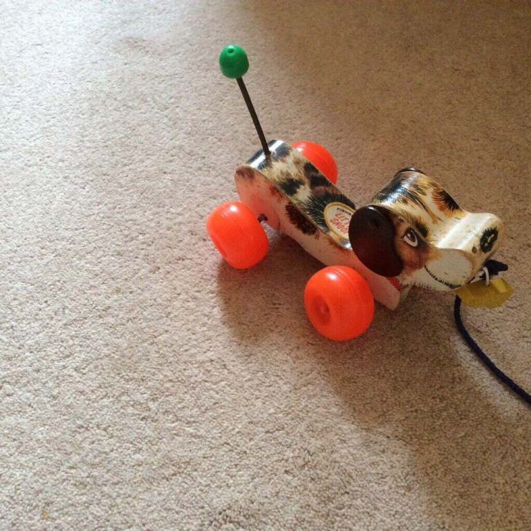 Little Wooden Snoopy 1970s made by Fisher Price Vintage