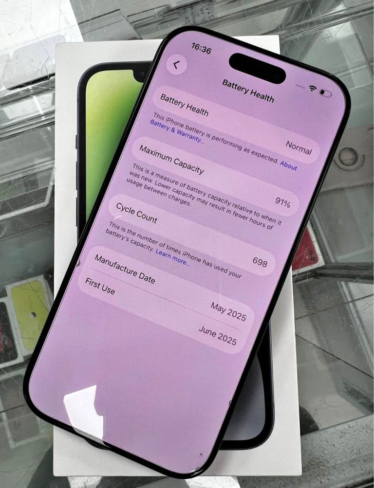 iPhone 16 Pro  Black – 91% Battery Health