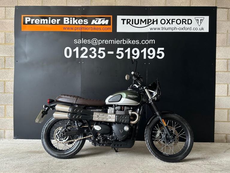 STUNNING 2020/20 TRIUMPH STREET SCRAMBLER MOTORCYCLE 