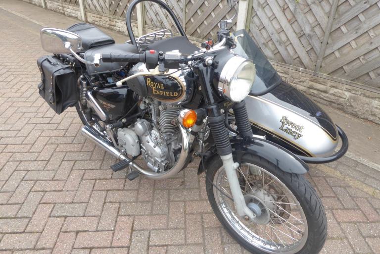 ROYAL ENFIELD ELECTRA 500 SIDECAR OUTFIT 08 REG LOW MILES SQUIRE SIDECAR