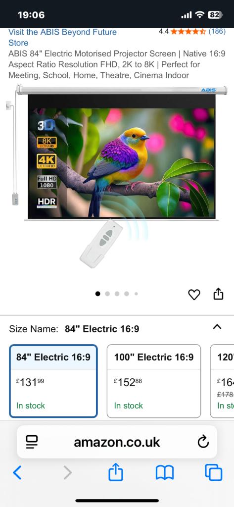 Abis projector screen 