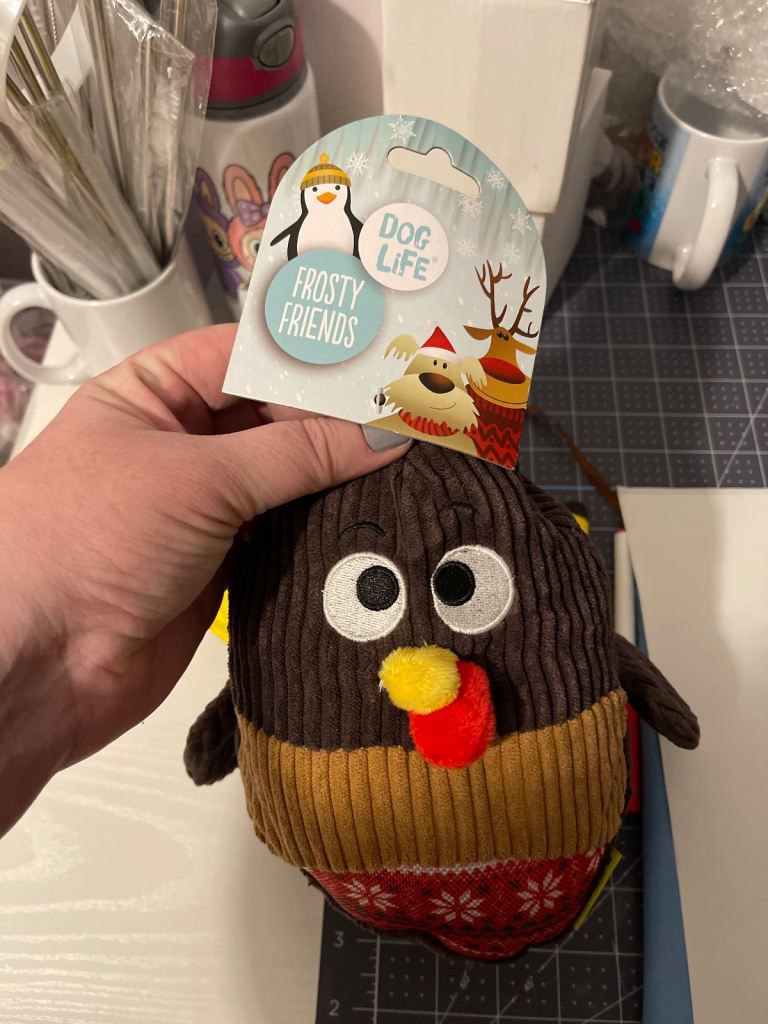 Frosty friends dog chew teddy toy
