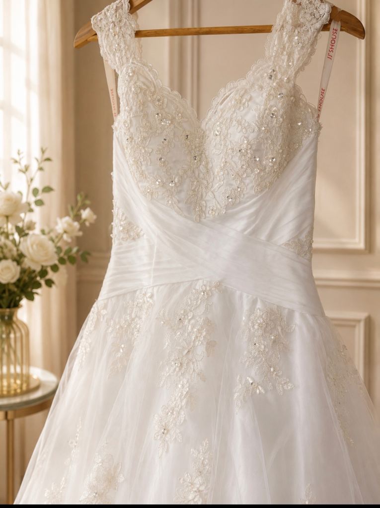 Gorgeous white wedding dress size 8 BNWT 