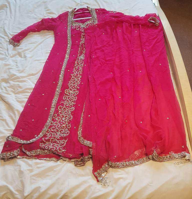 Shocking pink party wear