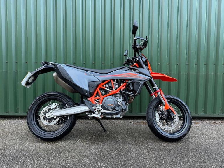KTM 690 SMCR Supermoto 2021 Grey Standard Bike 8500 Miles Demo plus One Owner 