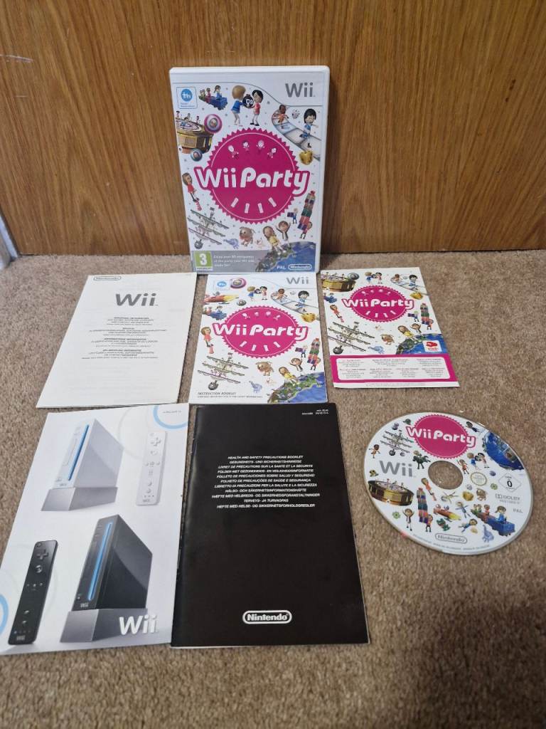 Nintendo Wii Party Game – Complete with Manuals, Good Condition