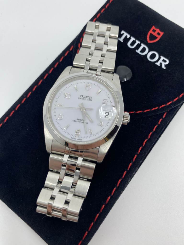 Vintage Tudor Prince Date Mens Automatic Mens Watch + Pouch 74034
