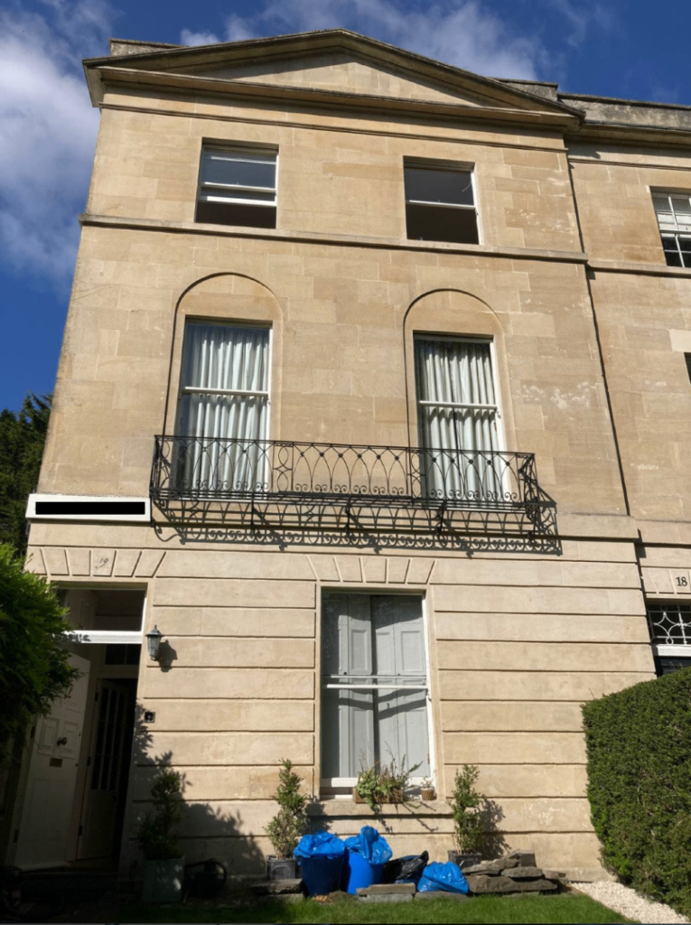 Wooden sash windows