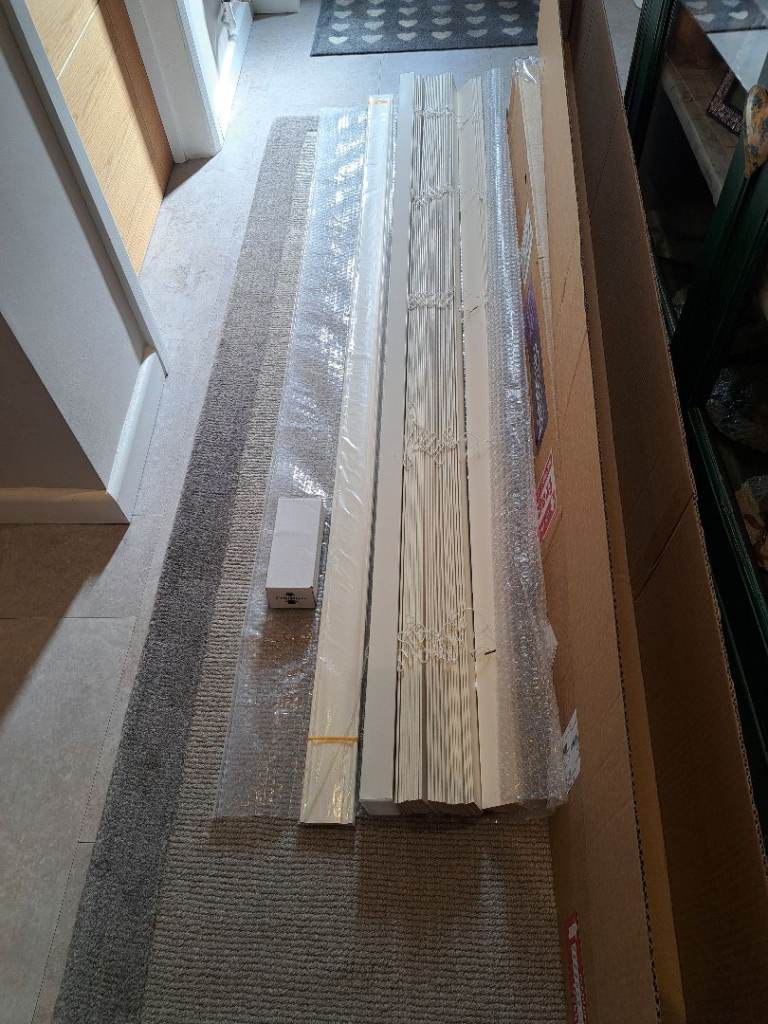 Venetian wooden blinds