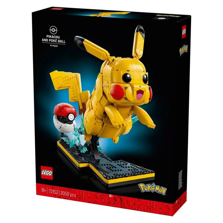 NEW LEGO Pikachu and Poke Ball Set (72152) – 2050 Pieces