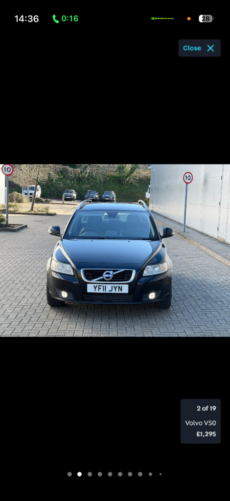 Volvo, V50, Estate, 2011, Semi-Auto, 1984 (cc), 5 doors