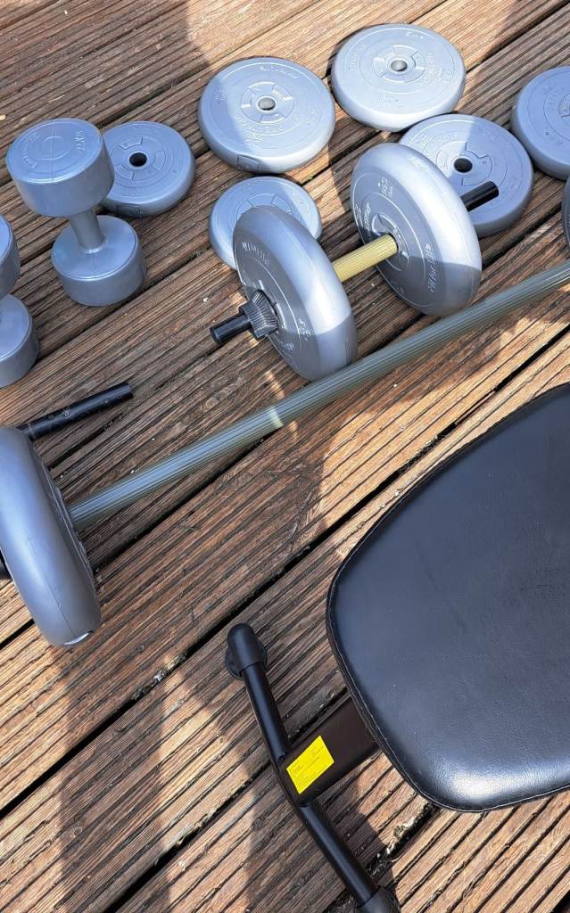 Weights set and Bench