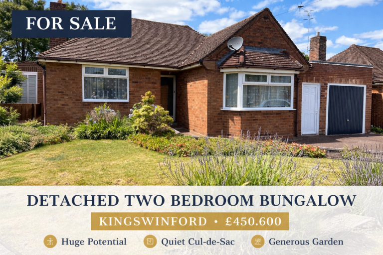 TWO BEDROOM DETACHED BUNGALOW FOR SALE IN SOUGHT AFTER KINGSWINFORD LOCATION WITH HUGE POTENTIAL  