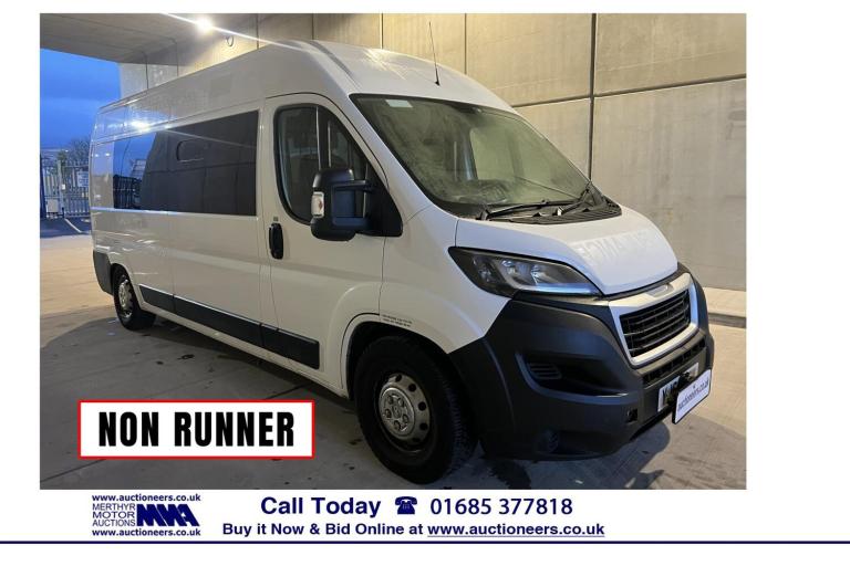 2018 Peugeot Boxer 435 2.0HDI BLUE 130PS L3H2 5 SEAT DISABLED MINIBUS * NON RUNNER * --------- Mi...