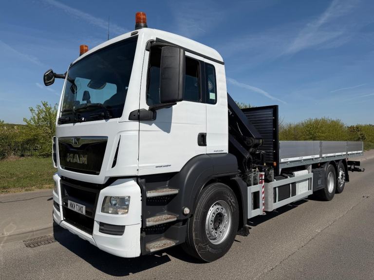 2017 MAN TGS26.360 6x2 Dropside Remote Crane