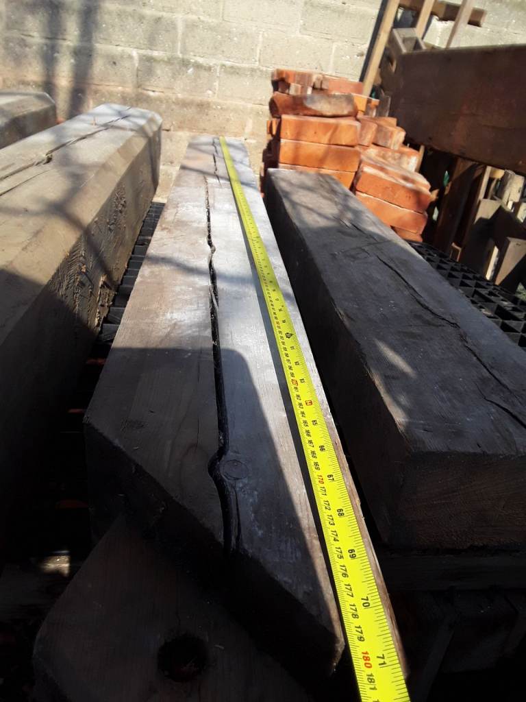 Reclaimed, 200 years solid pine beam. 6 foot long.