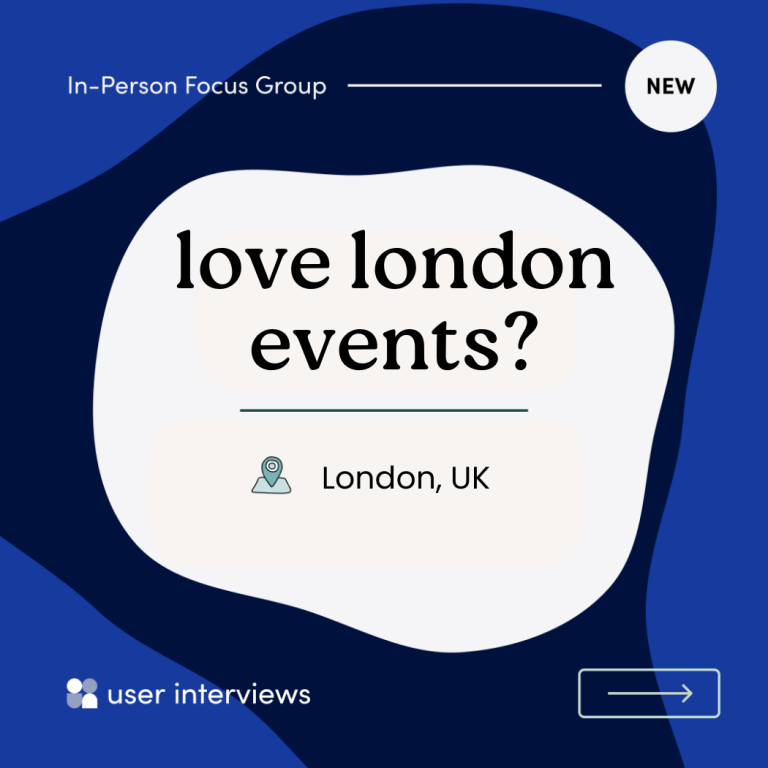 London Residents Needed for Event Experiences Discussion Group 